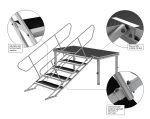 Scara scena reglabila pe inaltime 80-140 cm - imagine 3