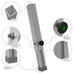 PICIOR PODIUM TELESCOPIC STAGE DECK 40-60CM - imagine 2