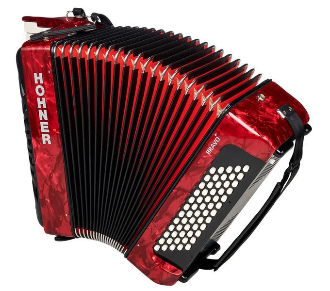ps-products-13041-30604 Hohner Bravo II 60 Red silent key - imagine 1