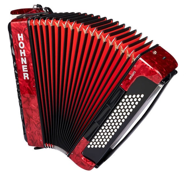 ps-products-13045-30607 Hohner Bravo III 80 Red silent key - imagine 1