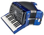 Hohner Bravo II 48 Blue silent key - imagine 5