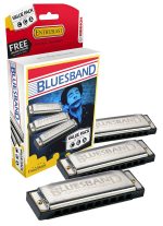 Hohner Bluesband Harmonica,pachet de 3 muzicute ( C,G,A)