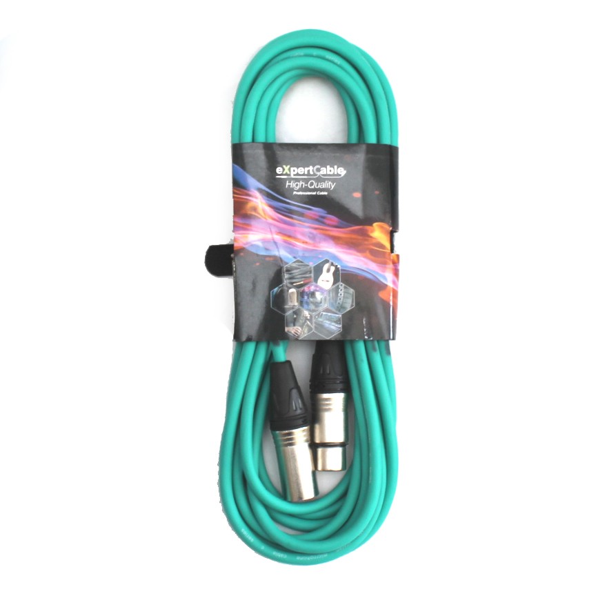 ps-products-13445-31695 Cablu XLR XLR 5m VERDE eXpertCable - imagine 1