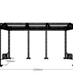 Scena concerte 14.8m x 7m x 8m