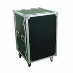 Rack Amplificatoare D.S.E. Anti-Shock 16U (Roti+Capace)