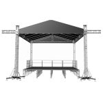 Scena mobila 8m x 6m x 7m cu podium