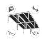 Podium scena 10mp cu accesorii de montaj - imagine 3