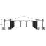 Scena concerte 28m x 14m x 8m