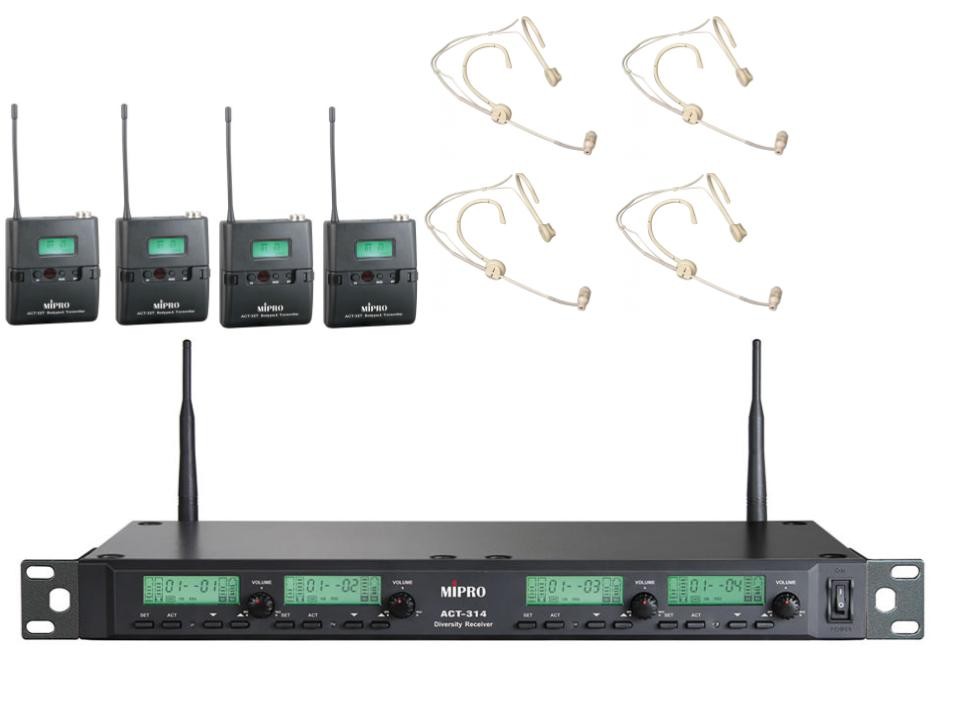 ps-products-15877-39203 MIPRO ACT-343-T8AD Headset-Set - imagine 1