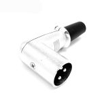 Mufa XLR tata, cu cot
