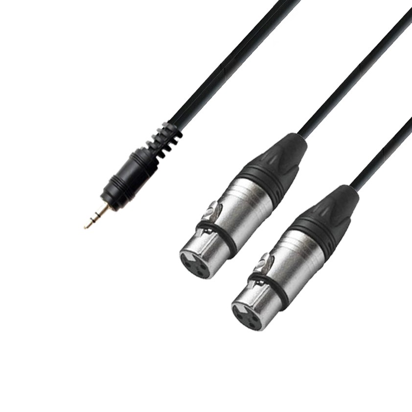 ps-products-16005-39451 Cablu audio jack 3.5mm - 2*XLR mama 3m - imagine 1