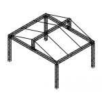 Scena aluminiu 8mx6mx6m cu prelata