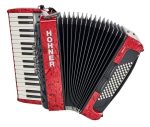 Hohner Bravo III 72 Red silent key - imagine 2