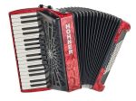 Hohner Bravo III 72 Red silent key - imagine 3