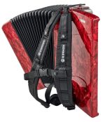 Hohner Bravo III 72 Red silent key - imagine 6