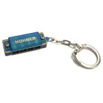 Muzicuta Hohner Mini Harp, tip breloc, culoare albastru