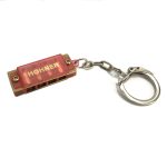 Muzicuta Hohner Mini Harp, tip breloc, culoare rosu