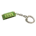 Muzicuta Hohner Mini Harp, tip breloc, culoare verde