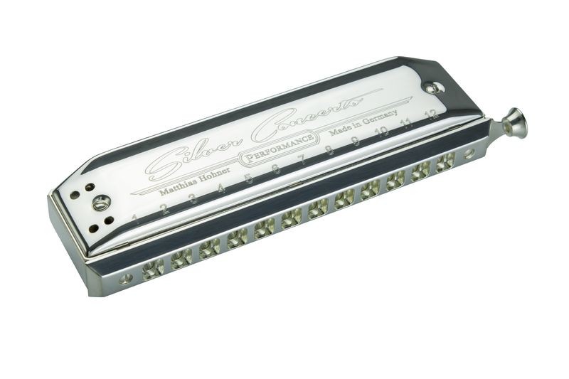 ps-products-18172-46862 Muzicuta Hohner Silver Concerto Chromatic Harmonica - imagine 1