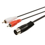 Cablu 5DIN - 2 RCA 1m
