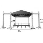 Scena mobila DSE 12 m x 10m x 8.5m