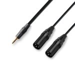 Cablu audio Jack 3.5mm - 2*XLR tata 6m