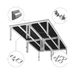 Podium scena 6 m x 3 m interior exterior 0.8m - 1.4m - imagine 2