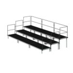 Podium scena 6 m x 3 m interior exterior 0.8m - 1.4m - imagine 5