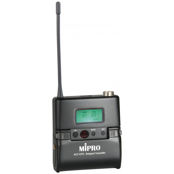 ps-products-20133-54263 Mipro ACT-72TC UHF Body Pack Transmitter 518-542 MHz - imagine 1