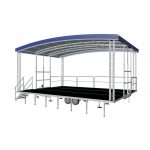 Scena Mobila Evenimente Arcum X48 cu Acoperis Arcuit