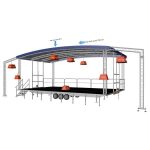 Scena Mobila Evenimente Arcum X48 cu Acoperis Arcuit - imagine 3