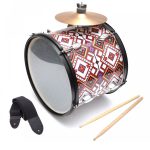 Toba taraneasca 36cm x 36cm, cinel Paiste + fete Remo