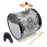 Toba taraneasca 36cm x 36cm, cinel Paiste + fete Remo