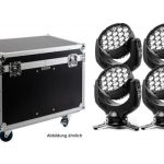 GLP Impression X4 XLR 5in Tourpack 4 SET, 4x Impression X4, 1x Case for 4x X4 , 4x Omega Brackets, 4x Powercon Cable
