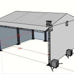 Scena mobila concerte 14m x 12m x 8m
