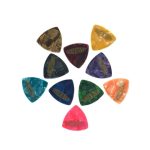 Set of 10 3-cornered guitar picks (0,96mm)