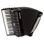 Hohner Mattia IV 120 BK white Buttons - imagine 2