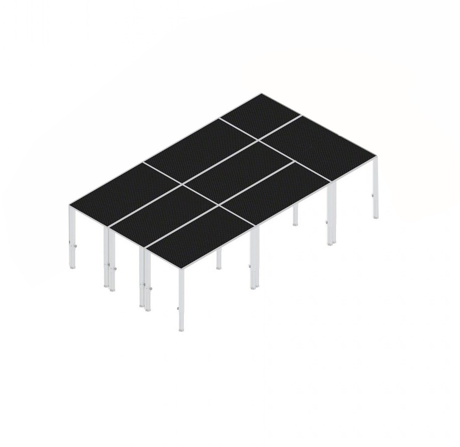 ps-products-22329-62652 Podium 5mx3m cu picioare reglabile 0.4-0.6m - imagine 1