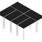 Podium scena 4m x 3m inaltime 40-60cm
