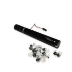 MAGICFX Tun Electric Streamers Metalizate, 50cm, Alb +Argintiu