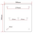 Baza schela DSE Base plate 30x30 - imagine 3