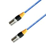 Cablu CAT6 24AWG Albastru 30m conectori IP65