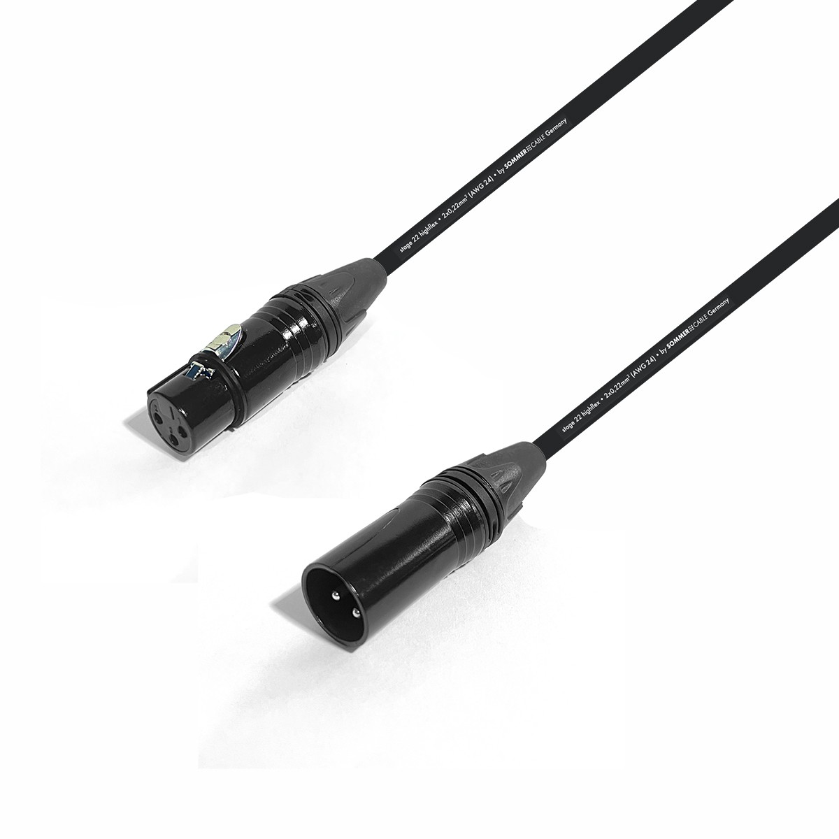 ps-products-23262-66139 Cablu XLR-XLR 1m Sommer Cable XLR039B-3 - imagine 1