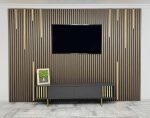 Panou acustic riflaj Silver Oak 60 x 240 cm - imagine 2