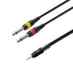 Cablu profesional Jack 3.5mm - 2 Jack 6.3mm 3m eXpertCable
