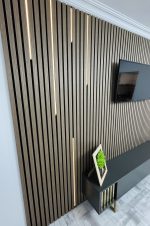 Panou acustic riflaj White Oak 600 x 2400 x 27 mm - imagine 5