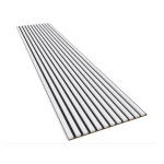 Panou acustic riflaj Silver Oak 600 x 2400 x 27 mm