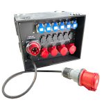 Distribuitor de tensiune eXpertCable Power Rack IN/OUT 63A - imagine 2