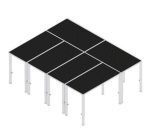 Podium scena 4m x 3m cu picioare 40 cm