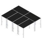 Podium scena 4m x 3m cu picioare 40 cm